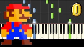 Super Mario Bros  Theme  FACIL  Piano Tutorial  Notas Musicales [upl. by Aserej]