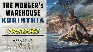 The Mongers Warehouse Korinthia  Loot Treasure Location  ASSASSINS CREED ODYSSEY [upl. by Nilekcaj192]