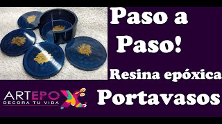 3 creando portavasos con resina epóxica [upl. by Ehcor496]