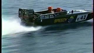 Phantom 25 Steve Baker racing boat 2x225 johnson GT in action part 1 [upl. by Llenod93]