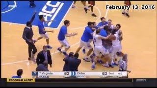 College Basketball 20152016 Buzzer Beaters [upl. by Ataynek]