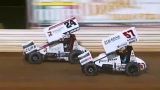 Kyle Larson vs PA Posse at Port Royal  410 Sprint Car Feature  2021 PA Speedweek [upl. by Ydnak734]