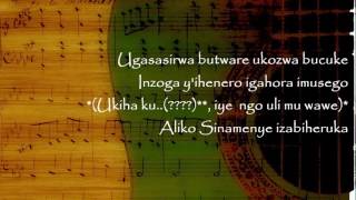 Sinamenye lyrics  François Nkurunziza  Rwanda [upl. by Enitsenre]