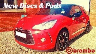 Citroen DS3 Front Pads amp Discs Replacement [upl. by Onfroi]