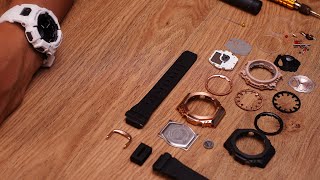 GMS2100 Casioak disassembly  GShock Black MOD [upl. by Rains473]