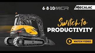 MECALAC  MCR  New crawler skid excavator [upl. by Enilegna]