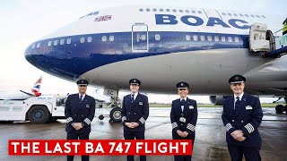 The Last British Airways B747 Flight  An Emotional Farewell [upl. by Dekow]