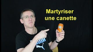 INCROYABLE EXPERENCE  Comment ECRASER une canette [upl. by Cirdec]