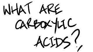 ALevel Chemistry  What are Carboxylic Acids [upl. by Zeke699]