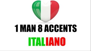 8 Italian Accents  8 Accenti Italiani [upl. by Moclam863]