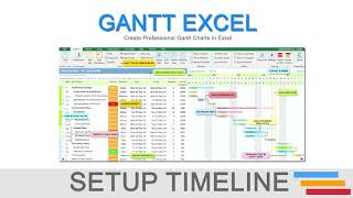 How to Setup the Gantt Timeline in your Gantt Chart [upl. by Rosati]