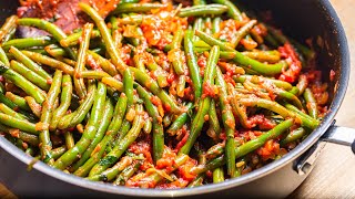 Old School Italian String Beans in Tomato Sauce [upl. by Nide]