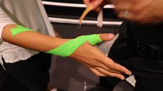 Functional Kinesiology Taping Technique for Thumb Instability [upl. by Ahseram974]