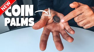 Coin Magic Tutorial  How To Palm Coins Secretly [upl. by Danae]