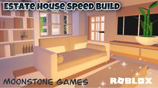 Adopt Me Estate House Speed Build  Living Area  Roblox Neutral Aesthetic Home [upl. by Hardan414]