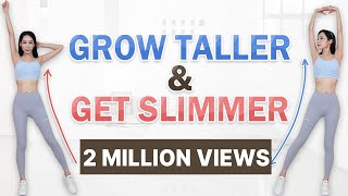 BECOME TALLER amp GET SLIMMER 11 MIN FULL BODY EXERCISES ROUTINES TO GROW TALLER AT HOME Shrilyn [upl. by Ansel]