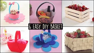 6 Easy DIY Baskets  Basket Making [upl. by Diskin]