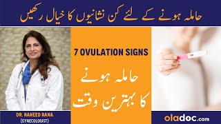 7 Signs Of Ovulation  Hamal Thehrane Ka Waqt  Fertile Days To Pregnant  Best Time For Pregnancy [upl. by Iviv]