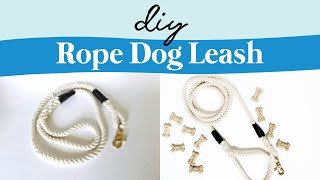 How To Make A Rope Dog Leash [upl. by Nangatrad]