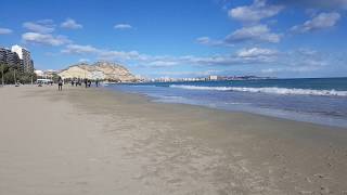 Alicante beach February Winter [upl. by Epperson741]