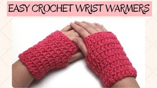 Easy Crochet Wrist Warmer  Crochet Gloves [upl. by Ekralc]