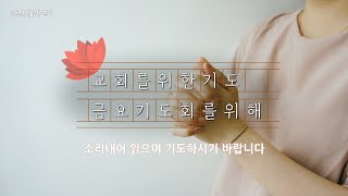 교회를 위한 기도문 금요기도회를 위한 기도문1 [upl. by Dalenna]