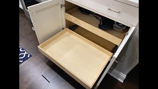 Installing Kitchen Cabinet PullOut Drawers [upl. by Auehsoj]