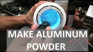 MAKING ALUMINUM POWDER  SUPER REACTIVE  ELEMENTALMAKER [upl. by Wendeline]