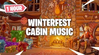 Fortnite  Winterfest Cabin Music Crackshots Cabin Soundtrack  1 HOUR [upl. by Queridas]