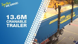 LKW WALTER 136m Cranable Trailer [upl. by Tita]