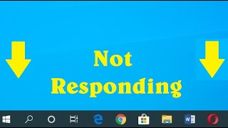 Fix Windows 10 Taskbar Icons NOT RESPONDING Working Bottom Time Sound Search Start Menu WONT OPEN [upl. by Mischa]