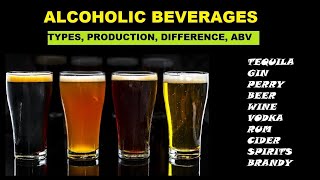 Alcoholic Beverages Typesclassification Difference and ABV [upl. by Vere873]