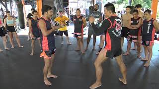 Basic Muay Thai Technique Defense Against Body Kicks [upl. by Sura]