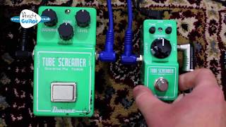 Tube Screamer VS Mini Tube Screamer Ibanez TS808 Review amp Demo [upl. by Ramas]