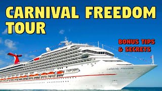 Carnival Freedom Full Ship Tour  Bonus Tips amp Secrets [upl. by Rentschler73]