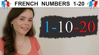 LEARN FRENCH NUMBERS 120  COUNTING TO 20 IN FRENCH [upl. by Berghoff]