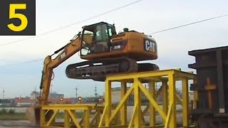 Top 5 Awesome Excavator Tricks [upl. by John381]