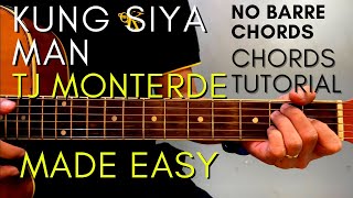 TJ Monterde  Kung Siya Man Chords EASY GUITAR TUTORIAL for Acoustic Cover [upl. by Florencia]