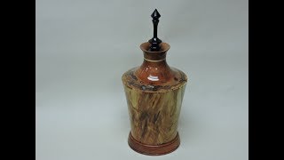 Wood Turning Cherry Urn [upl. by Hodge]