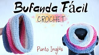 Bufanda a Crochet Fácil y Rápido  Cuello Tejido  02 HORAS 😎 [upl. by Ijies]