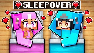 Omz amp Lily SLEEPOVER in Minecraft [upl. by Ennaylloh]