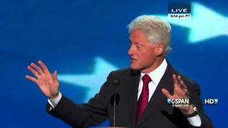 Bill Clinton speaks at the 2012 DNC CSPAN  Full Speech [upl. by Jared]