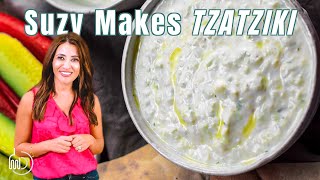 Authentic Tzatziki Sauce Recipe  The Mediterranean Dish [upl. by Ydnys674]