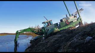 Amphibious excavator Waterking  WK250 NG with Caterpillar 324D [upl. by Nadabus]