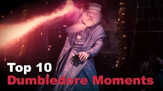 Top 10  Dumbledore Moments [upl. by Ahsimal32]