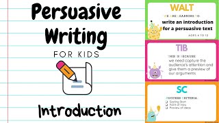 Persuasive Writing for Kids 2  Introduction [upl. by Dickson263]