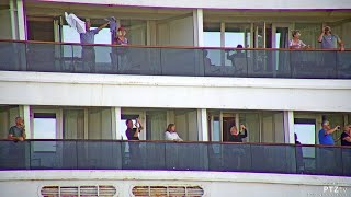 MS ROTTERDAM Arrives into PortEverglades with passengers from the MS ZAANDAM  422020 [upl. by Aivat]