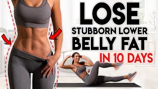 LOSE BELLY FAT in 10 Days lower belly  8 minute Home Workout [upl. by Olin]