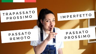 ITALIAN PAST TENSES EXPLAINED Passato Prossimo Imperfetto Trapassato Prossimo and Passato Remoto [upl. by Bridge]