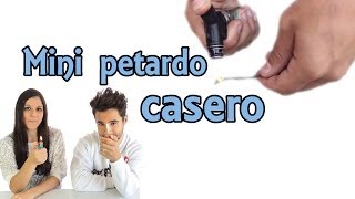 Cómo hacer un mini petardo casero Experimentos Caseros [upl. by Yule]